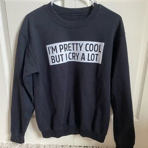 graphic crewneck, size small,